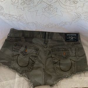 True religion camo shorts